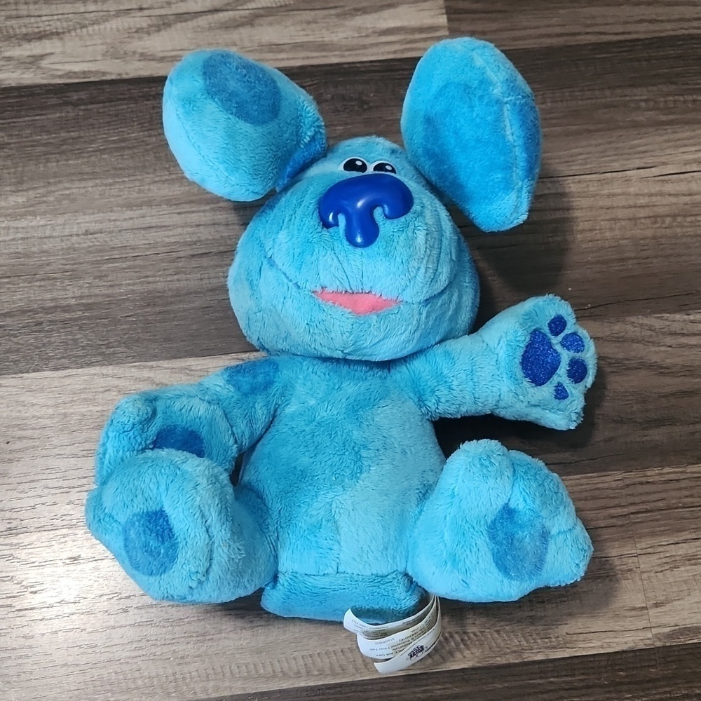 'Blue's Clues & You! Peek-A-Blue Interactive 11" Plush Barks Talks - Picture 2 of 8